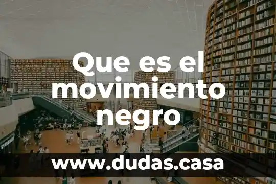 Que es el movimiento negro