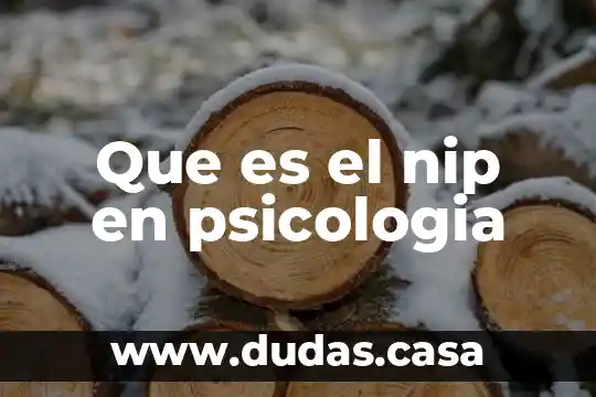 Que es el nip en psicologia