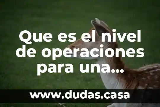 Que es el nivel de operaciones para una sociedad cooperativa