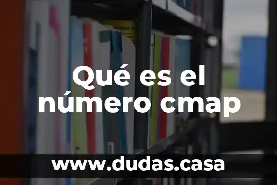 Qué es el número cmap