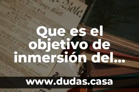 Que es el objetivo de inmersión del microscopio