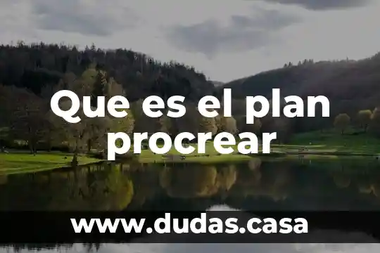 Que es el plan procrear