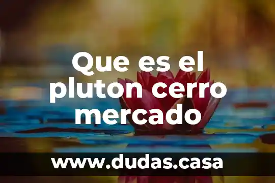 Que es el pluton cerro mercado