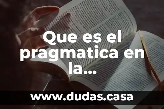 Que es el pragmatica en la comunicacion