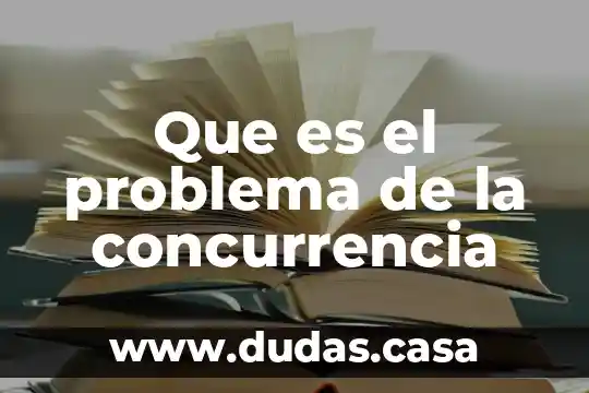 Que es el problema de la concurrencia