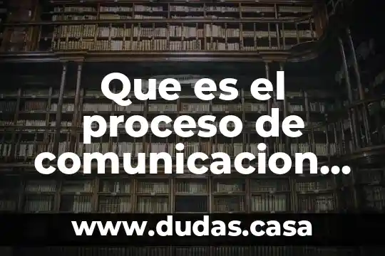 Que es el proceso de comunicacion en literatura