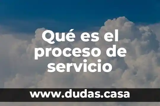 Qué es el proceso de servicio