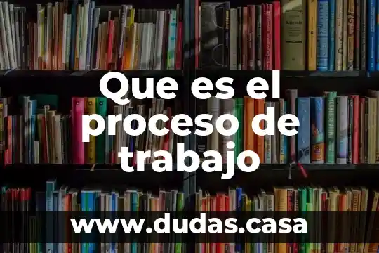 Que es el proceso de trabajo