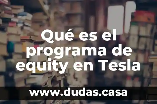 Qué es el programa de equity en Tesla