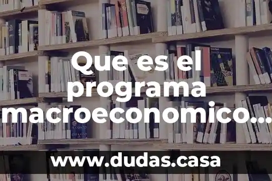 Que es el programa macroeconomico del banco central