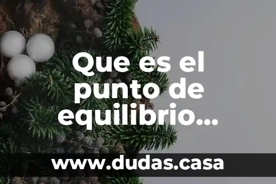 Que es el punto de equilibrio financiero lineal
