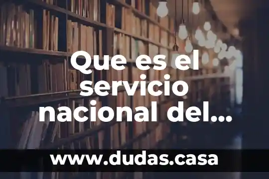 Que es el servicio nacional del empleo capacitación y adiestramiento
