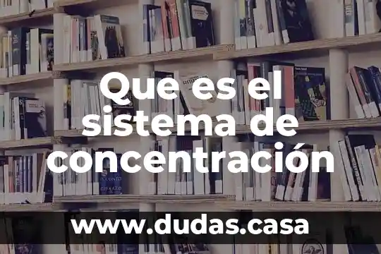 Que es el sistema de concentración