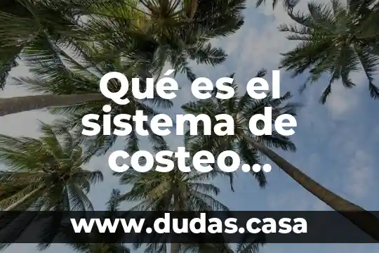 Qué es el sistema de costeo absorbente