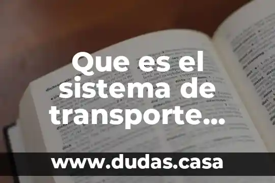 Que es el sistema de transporte colectivo metro