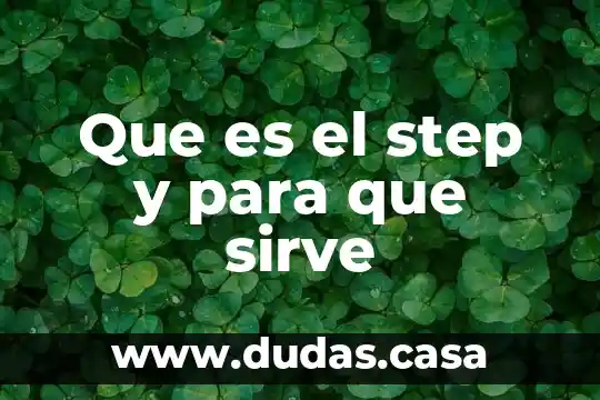Que es el step y para que sirve