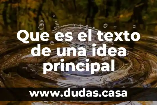Qué es el tema principal de un cuento 7 Que es el texto de una idea principal