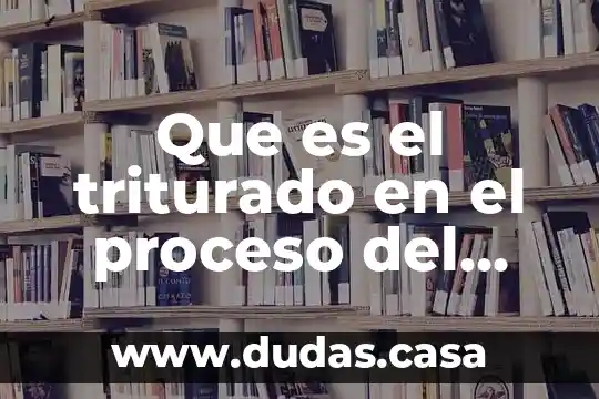 Que es el triturado en el proceso del tequila