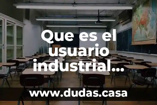 Que es el usuario industrial mercadotecnia