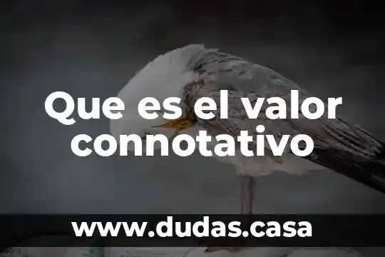 Que es el valor connotativo