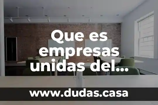 Que es el modelo de las naciones unidas 6 Que es empresas unidas del yaqui