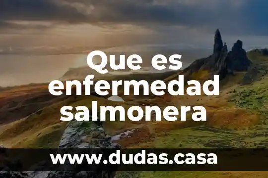 Que es enfermedad salmonera