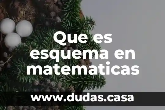 Que es esquema en matematicas