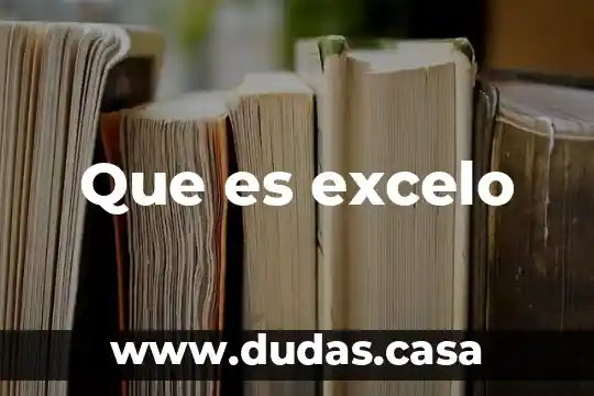 Que es excelo