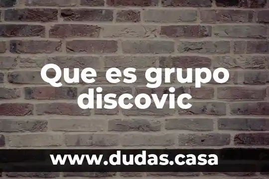 Que es grupo discovic
