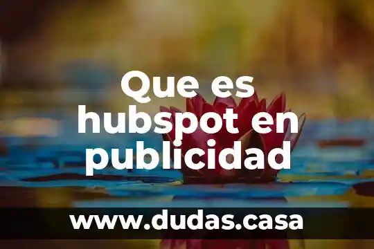 Que es hubspot en publicidad