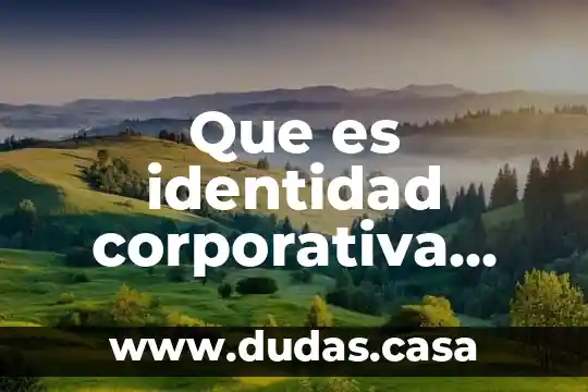 Que es identidad corporativa segun autores