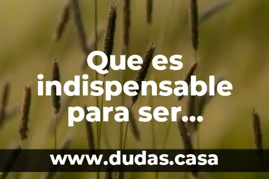 Que es indispensable para ser efectivo como gobierno del pueblo