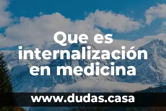 Que es internalización en medicina