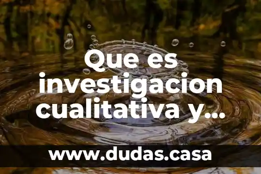 Que es investigacion cualitativa y cuantitativa google academico