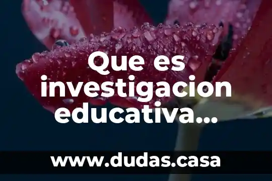 Que es investigacion educativa segun varios autores