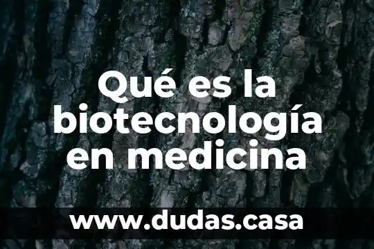 Que es la biotecnologia y que estudia 7 Qué es la biotecnología en medicina
