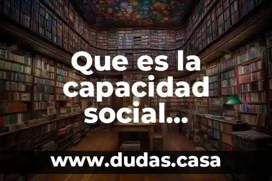 Que es la capacidad social mercantil