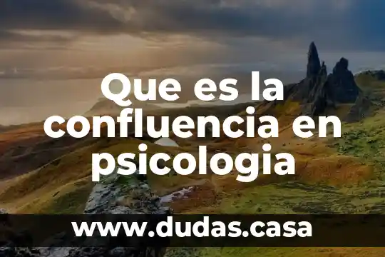 Que es la confluencia en psicologia