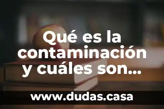 Qué es la contaminación y cuáles son sus causas