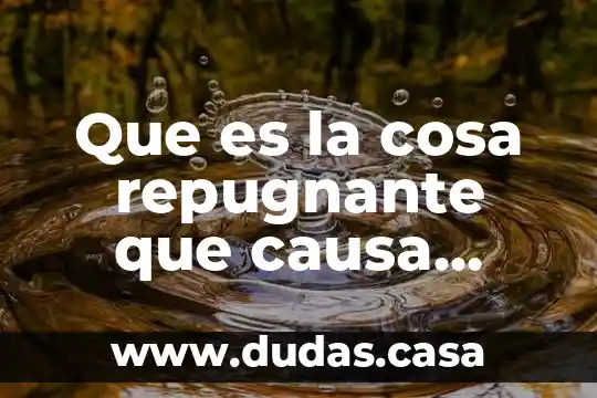 Que es la cosa repugnante que causa desolacion