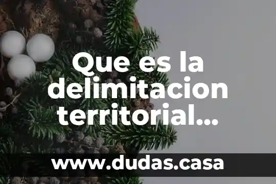 Que es la delimitacion territorial segun autores