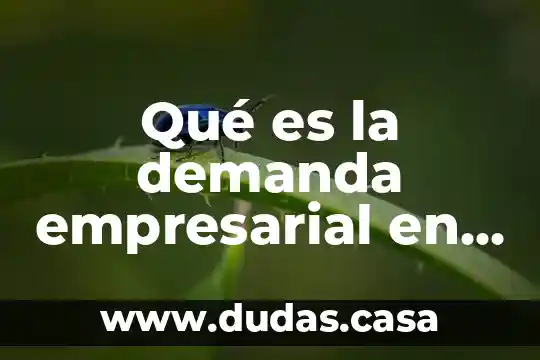 Qué es la demanda empresarial en mercadotecnia ejemplo
