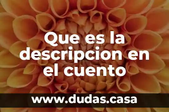 Que es la descripcion en el cuento