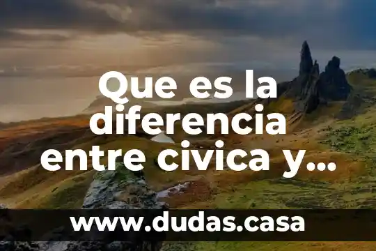 Que es la diferencia entre civica y etica