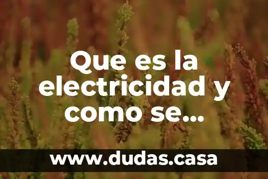 Que es i en electricidad 7 Que es la electricidad y como se describe