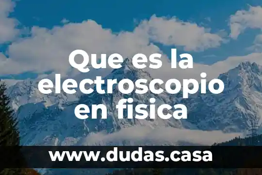 Que es la electroscopio en fisica