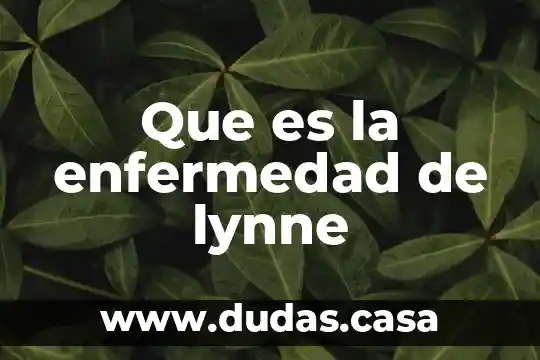 Que es la enfermedad de lynne