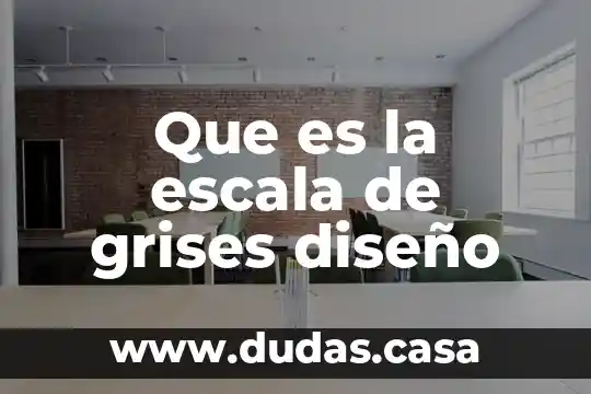 Que es la escala de grises diseño