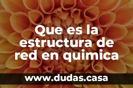 Que es la estructura de red en quimica