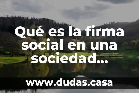 Qué es la firma social en una sociedad mercantil ejemplo